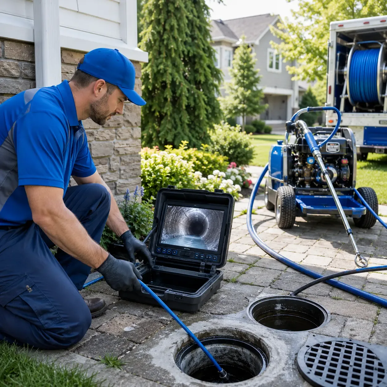 Outdoor drain cleaning professionals serving Clark Mills, NY