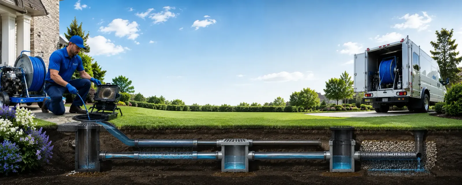 Outdoor drain cleaning information for Clark Mills, NY